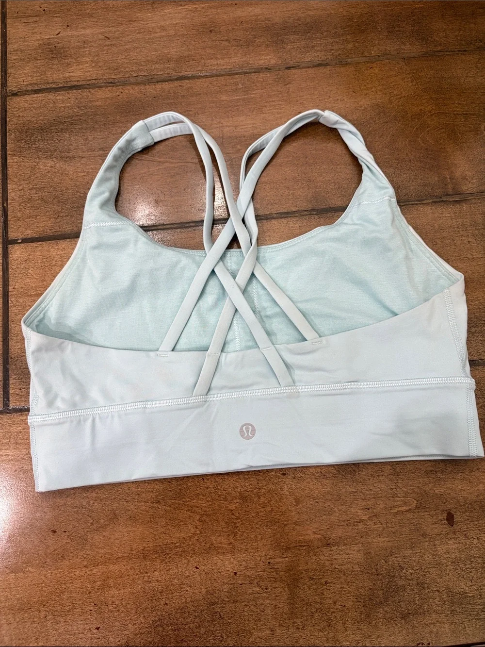 Lululemon energy bra longline light blue size 10